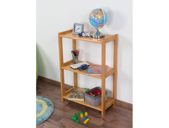 Regal Kiefer massiv Vollholz Erlefarben Junco 57C - 60 x 30 x 86 cm (B x T x H) von easyMÖBEL