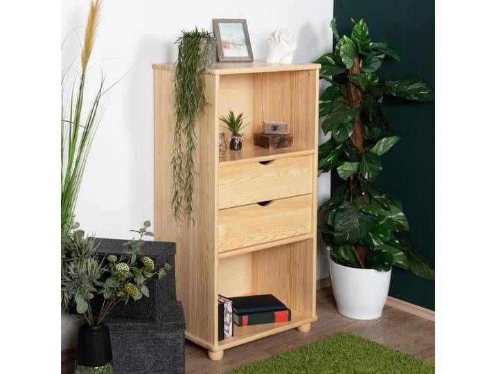 Regal Kiefer massiv Vollholz natur Junco 48C - Abmessung 120 x 60 x 42 cm (H x B x T) von easyMÖBEL