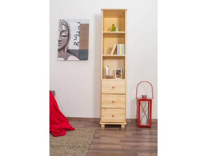 Regal Massivholz B005 - Abmessung 190 x 40 x 42 cm (H x B x T) von easyMÖBEL