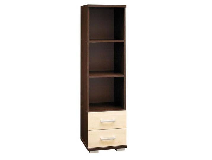 Regal Trelew 21, Farbe: Wenge / Ahorn - 156 x 40 x 41 cm (H x B x T) von easyMÖBEL