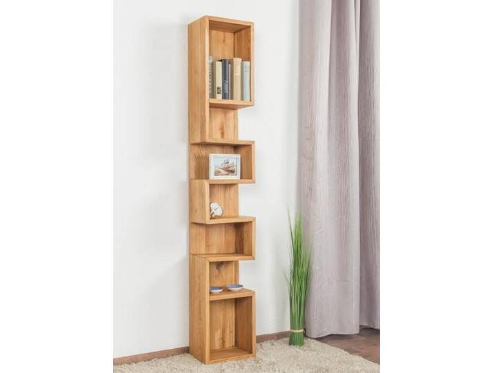 Regal Wooden Nature 130 Eiche massiv - 180 x 30 x 18 cm (H x B x T) von easyMÖBEL