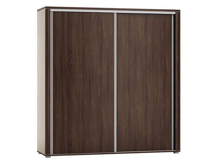 Schiebetürenschrank Aitape 18 Kleiderschrank mit 2 Schiebetüren Sonoma Eiche dunkel 188x160x60 cm Viel Stauraum & modernes Design von easyMÖBEL