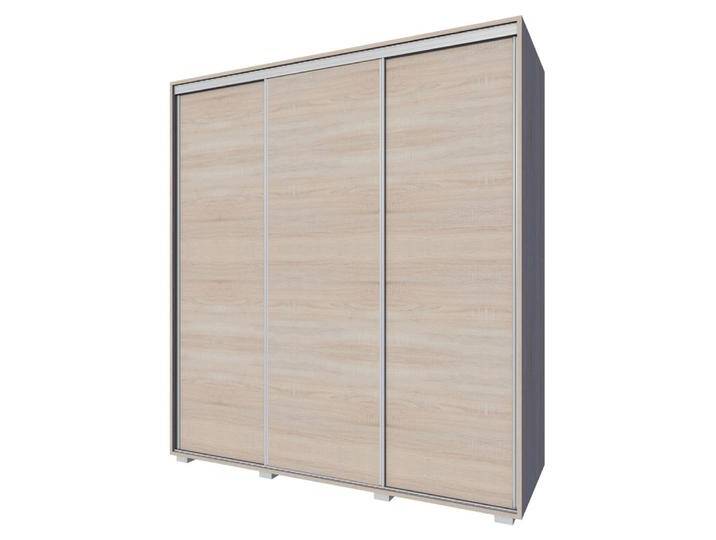 Schiebetürenschrank Rabaul 42 Kleiderschrank Sonoma Eiche 210x170x60 cm Schiebetüren, Schubladen, Einlegeböden, Kleiderstange von easyMÖBEL