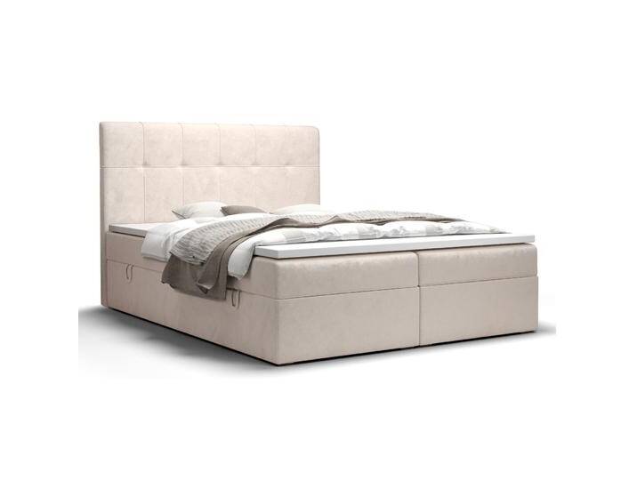 Schlichtes Einzelbett mit genügend Stauraum Pirin 75, Farbe: Beige - Liegefläche: 140 x 200 cm (B x L) von easyMÖBEL