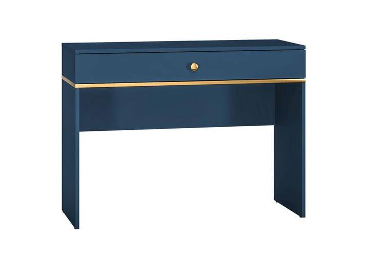 Schminktisch Kumpula 09, Farbe: Dunkelblau - Abmessungen: 79 x 100 x 40 cm (H x B x T), mit einer Schublade von easyMÖBEL