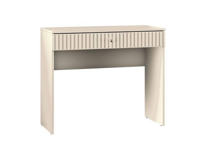 Schminktisch Petkula 08, Farbe: Beige hell - Abmessungen: 78 x 92 x 40 cm (H x B x T), mit 1 Schublade von easyMÖBEL