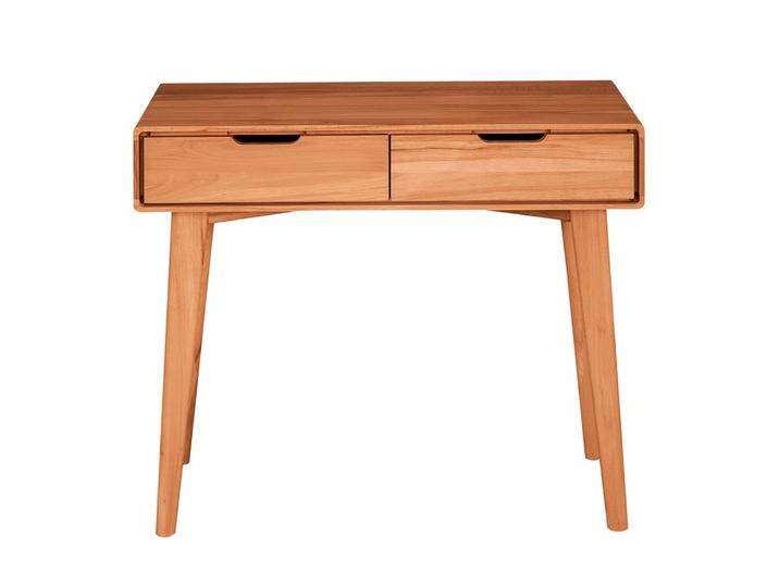 Schminktisch Timaru 18 Kernbuche massiv geölt - Abmessungen: 81 x 90 x 40 cm (H x B x T) von easyMÖBEL