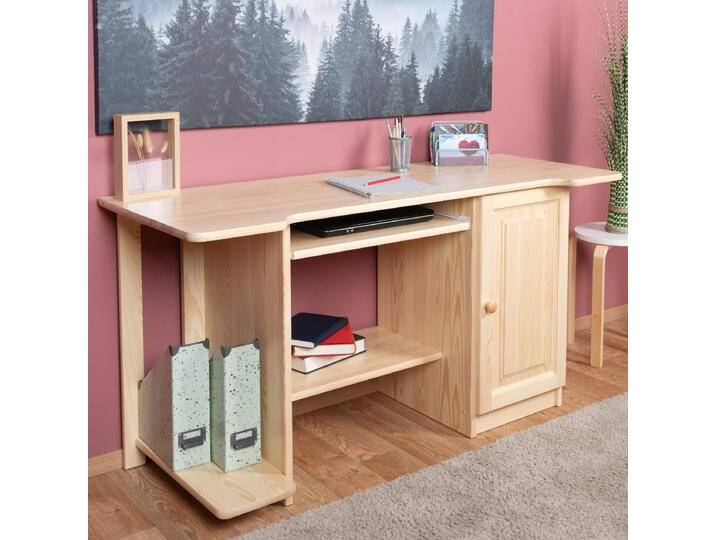 Schreibtisch Kiefer massiv Vollholz natur Junco 193 - Abmessung 75 x 145 x 57 cm Schreibtisch Kiefer massiv Vollholz natur Junco 193 - Abmessung 75 x 145 x 57 cm von easyMÖBEL
