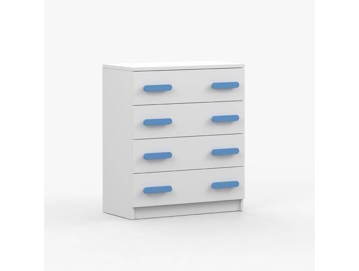 Kommode 80 cm breit 90 x 80 x 40 cm Weiß Smolikas 19 4 geräumige Schubladen blaue Holzgriffe Kinder Jugend Kommode 80 cm breit 90 x 80 x 40 cm Weiß Smolikas 19 4 geräumige Schubladen blaue Holzgriffe Kinder Jugend von easyMÖBEL