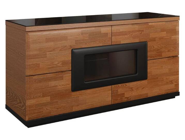 Sideboard Walnuss schwarz von easyMÖBEL