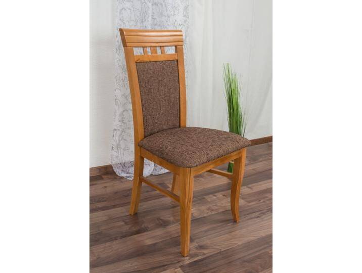 Stuhl Buche massiv Vollholz Erlefarben Junco 249 - Abmessung: 98 x 48 x 50 cm (H x B x T) von easyMÖBEL