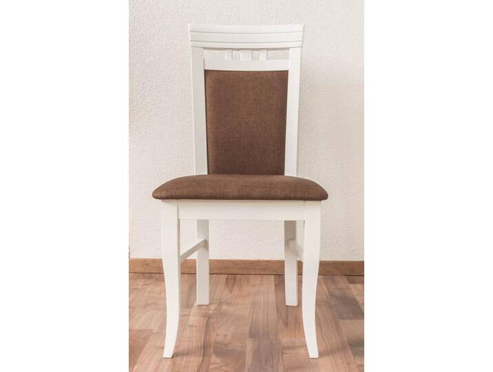 Stuhl Buche massiv Vollholz weiß lackiert Junco 249 - Abmessung 98 x 48 x 50 cm Stuhl Buche massiv Vollholz weiß lackiert Junco 249 - Abmessung 98 x 48 x 50 cm von easyMÖBEL