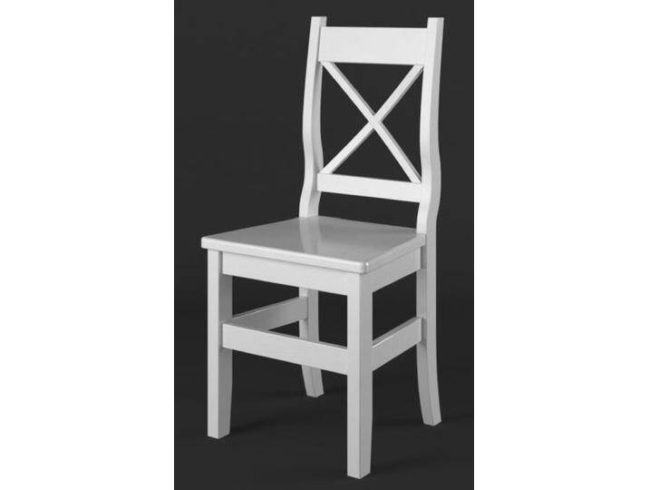 Stuhl Kiefer Vollholz massiv weiß Lagopus 11 - Abmessungen: 97 x 46 x 47 cm (H x B x T) von easyMÖBEL