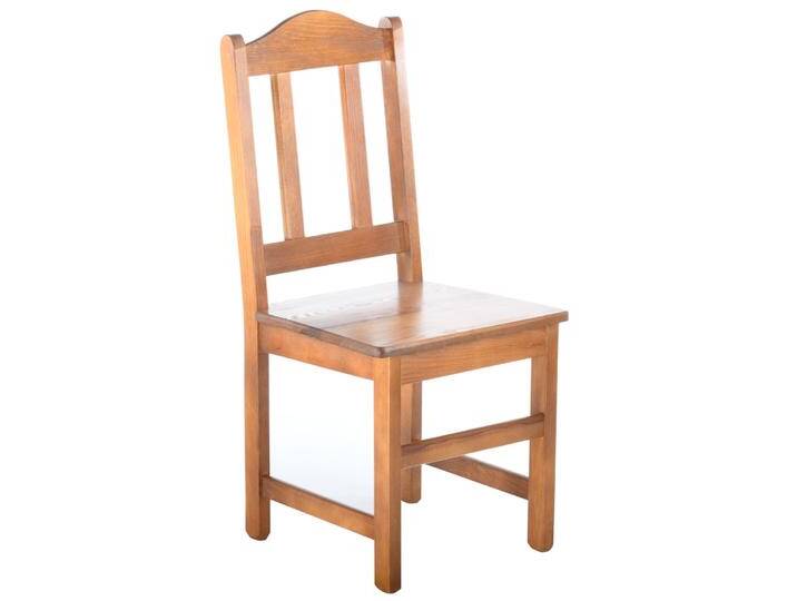 Stuhl Kiefer massiv Vollholz Eichefarben Junco 247 - Abmessungen: 95 x 44 x 46 cm (H x B x T) von easyMÖBEL