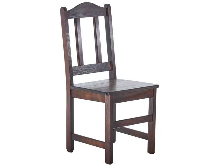 Stuhl Kiefer massiv Vollholz Nussfarben Junco 247 - Abmessungen: 95 x 44 x 46 cm (H x B x T) von easyMÖBEL