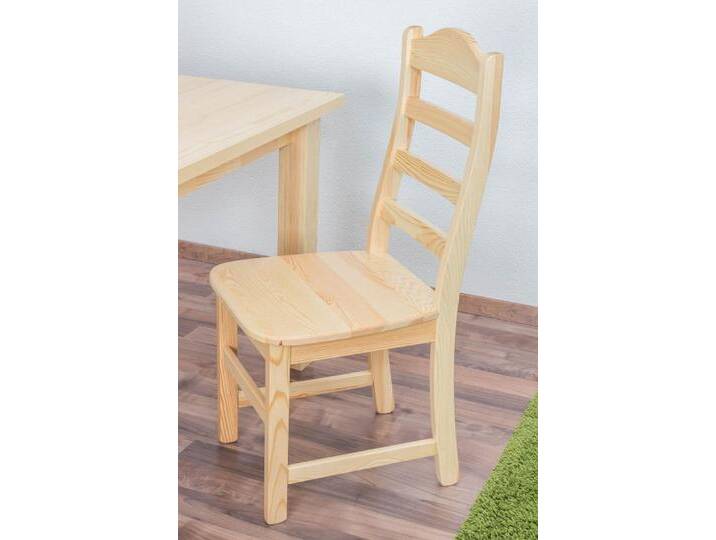 Stuhl Kiefer massiv Vollholz natur Junco 245- Abmessung 102 x 45 x 54 cm von easyMÖBEL