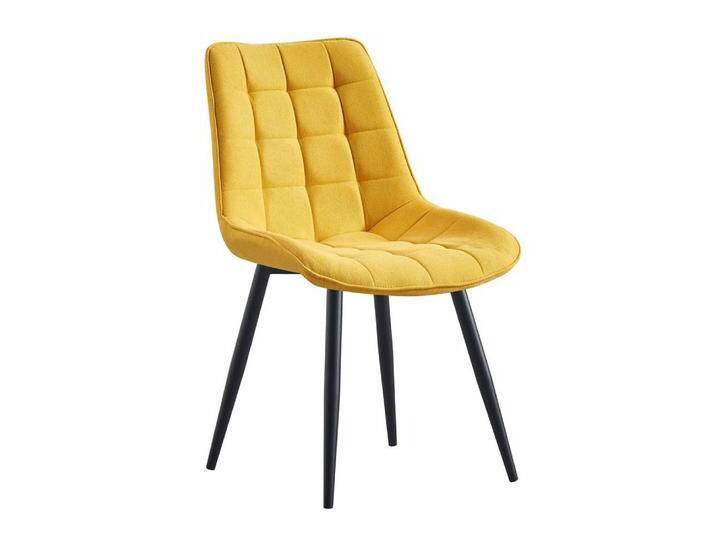 Stuhl Maridi 283, Farbe: Gelb - Abmessungen: 88 x 53 x 55 cm (H x B x T) von easyMÖBEL