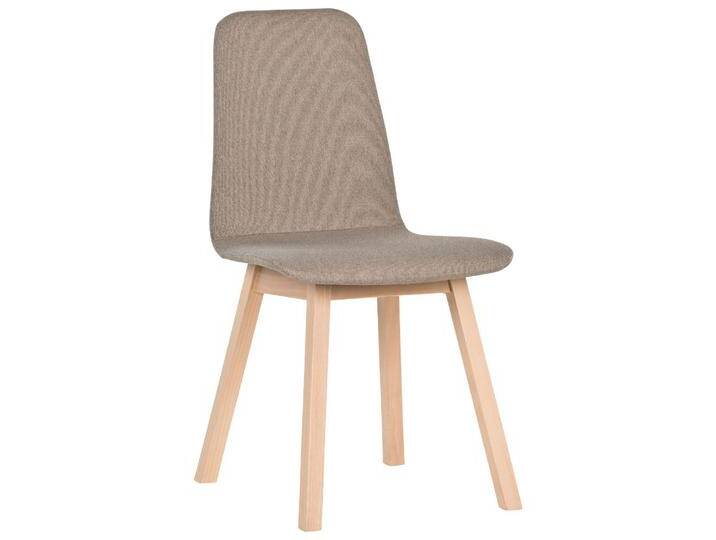 Stuhl Minnea 39, Farbe: Buche / Beige - Abmessungen: 85 x 45 x 50 cm (H x B x T) von easyMÖBEL