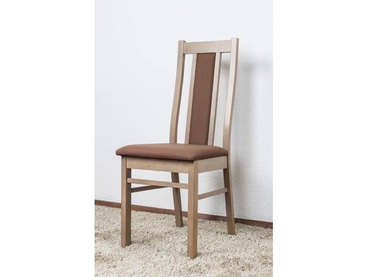 Stuhl Sentis 23, Farbe: Braun / Dunkelbraune Polsterung - 100 x 42 x 41 cm (H x B x T) von easyMÖBEL