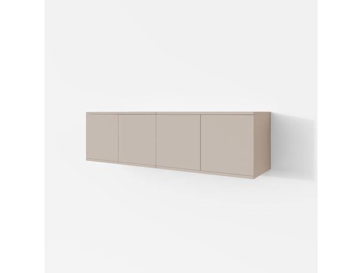 TV-Unterschrank / TV-Board mit Push-to-open Funktion Boquilla 01, Farbe: Kaschmir, kann hängend oder stehend aufgebaut werden, Maße: 40 x 140 x 40 TV-Unterschrank / TV-Board mit Push-to-open Funktion Boquilla 01, Farbe: Kaschmir, kann hängend oder stehend aufgebaut werden, Maße: 40 x 140 x 40 von easyMÖBEL