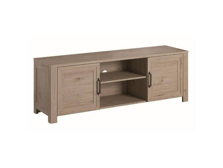 TV-Unterschrank Alvier 03 Kastanie hell 160 cm Breite Modernes Design Viel Stauraum 55 x 160 x 44 cm von easyMÖBEL