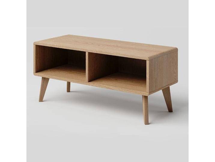 TV-Unterschrank Eiche massiv natur Aurornis 51 44 x 96 x 40 cm modernes Design hochwertige Verarbeitung viel Stauraum von easyMÖBEL