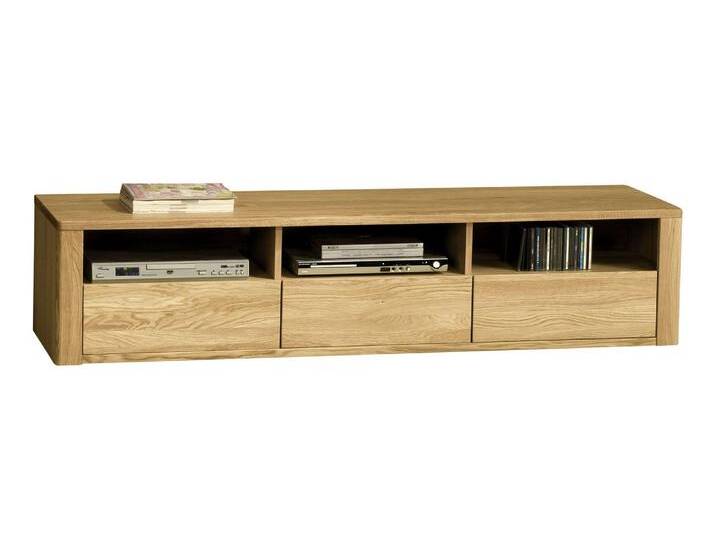 TV-Unterschrank Jussara 07 Natur Eiche teilmassiv 178 cm Breite SoftClose 3 Schubladen modernes Design von easyMÖBEL