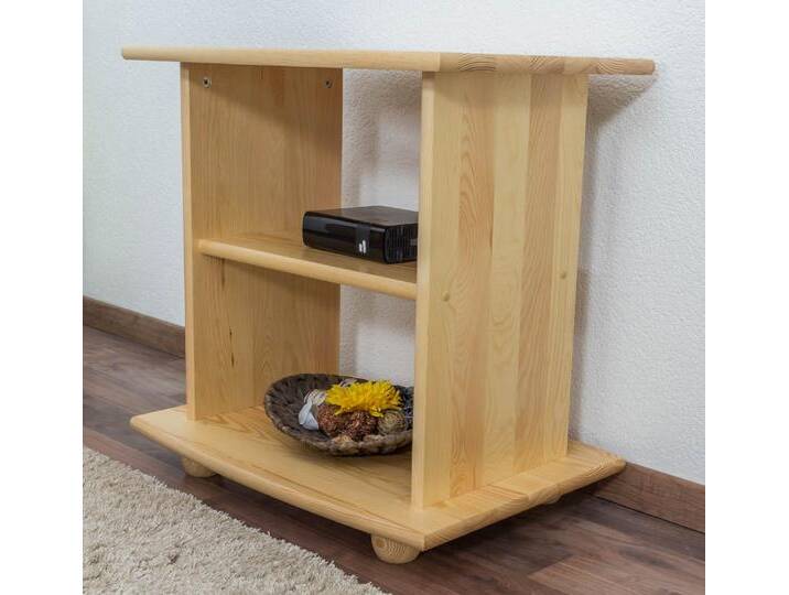 TV-Unterschrank Kiefer massiv Vollholz natur Junco 206 - Abmessung: 60 x 60 x 44 cm (H x B x T) von easyMÖBEL