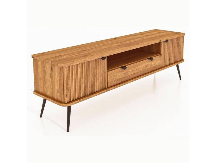 TV-Unterschrank Rolleston 28 Kernbuche massiv geölt - Abmessungen: 57 x 180 x 46 cm (H x B x T) von easyMÖBEL