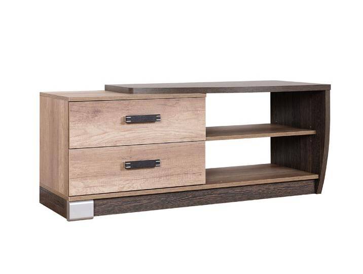 TV - Unterschrank Sichling 03, Rahmen Rechts, Farbe: Eiche Braun - Abmessungen: 51 x 120 x 46 cm (H x B x T) von easyMÖBEL
