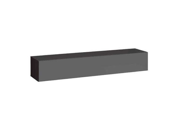 TV-Unterschrank mit Push-to-open Funktion Fardalen 27, Farbe: Grau - Abmessungen: 30 x 180 x 40 cm (H x B x T), mit drei Fächer von easyMÖBEL