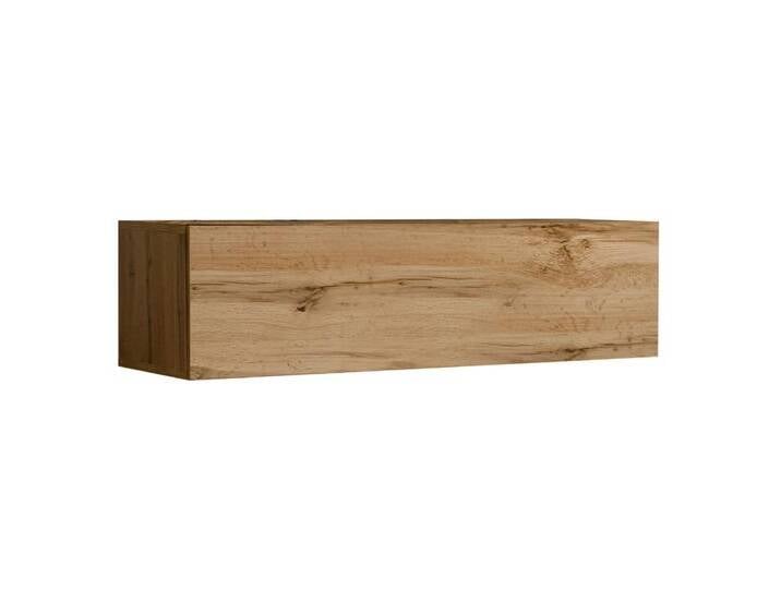 TV-Unterschrank mit Push-to-open Funktion Fardalen 32, Farbe: Eiche Wotan - Abmessungen: 30 x 120 x 40 cm (H x B x T), mit zwei Fächern von easyMÖBEL