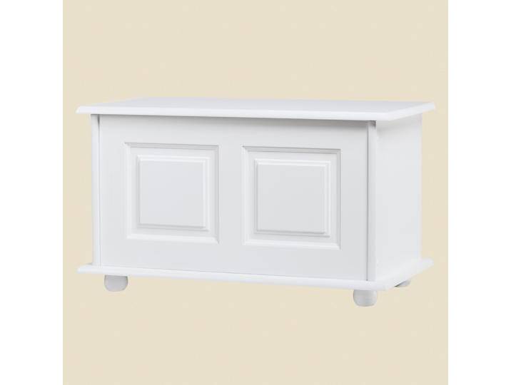 Truhe Kiefer massiv Vollholz Weiß 181 – Abmessung 50 x 87 x 46 cm (H x B x T) von easyMÖBEL