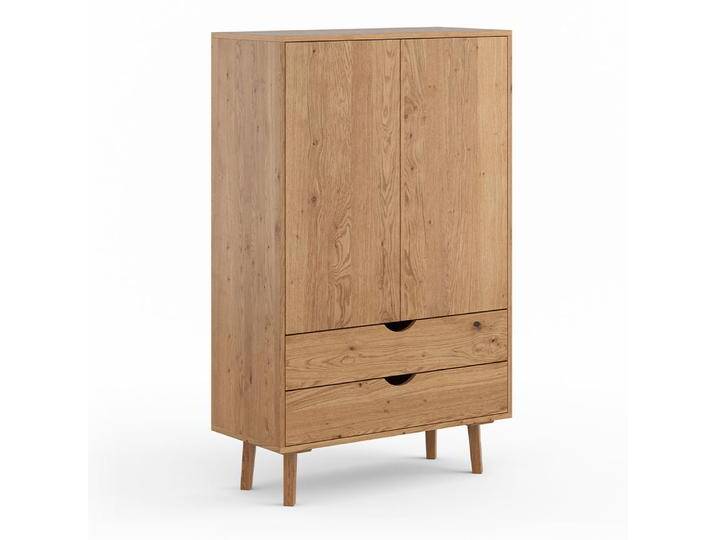 Wäscheschrank Minnu 06, mit 2 Türen Push-to-open, 145 x 90 x 40 cm, 2 Schubladen mit Soft-Close, 2 Einlegeböden, 3 Fächer, geöltes Massivholz Wi Wäscheschrank Minnu 06, mit 2 Türen Push-to-open, 145 x 90 x 40 cm, 2 Schubladen mit Soft-Close, 2 Einlegeböden, 3 Fächer, geöltes Massivholz Wi von easyMÖBEL