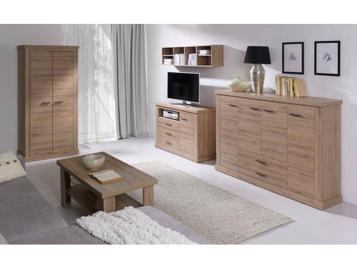 Wohnzimmer Komplett - Set A Kolda, 5-teilig, Farbe: Wildeiche Wohnzimmer Komplett - Set A Kolda, 5-teilig, Farbe: Wildeiche von easyMÖBEL