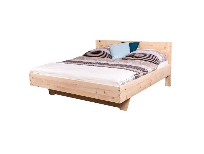 Zirbenbett / Doppelbett metallfrei Wooden Nature 427, österreichische Zirbe massiv Natur - Liegefläche: 160 x 200 cm (B x L) von easyMÖBEL