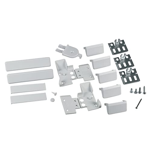 easyPART Kompatibel/Ersatz für BOSCH 00491368 Befestigungssatz Flachscharnier Scharnier Montageset Kunststoff weiß Kühlschrank Gefrierschrank passend auch Küppersbusch 430153 und 05276742 von easyPART