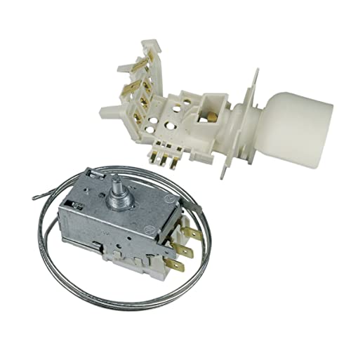 easyPART Kompatibel/Ersatz für Bauknecht 484000008567 Thermostat Kühlthermostat mit Lampenhalter Kühlschrank Kühl-Gefrierkombination Whirlpool Indesit C00382944 Ranco K59-S2790/500 678mm Kapillarrohr von easyPART