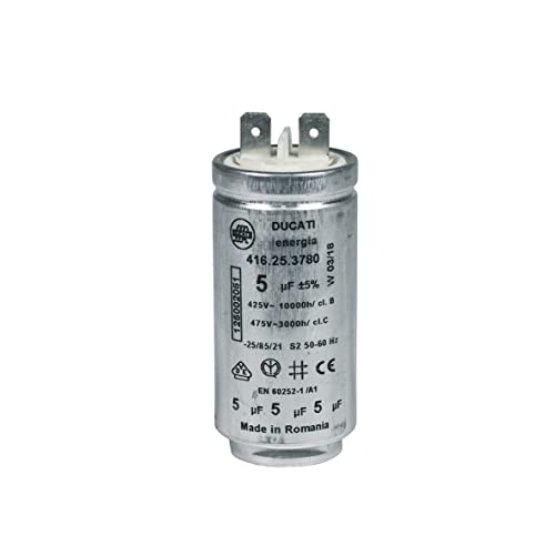 easyPART Kompatibel/Ersatz für Electrolux 1250020516 Kondensator 125002051/6 5µF 425/475V für Motor Trockner von easyPART