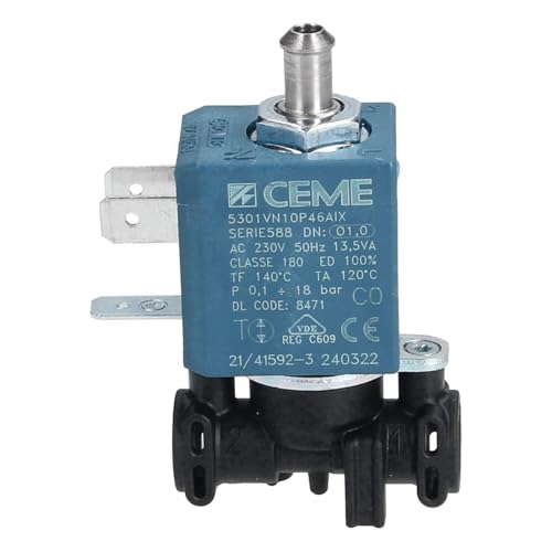 easyPART Kompatibel/Ersatz für smeg 813050268 Magnetventil CEME 5301VN10P46AIX für Kaffeemaschine easyPART Kompatibel/Ersatz für smeg 813050268 Magnetventil CEME 5301VN10P46AIX für Kaffeemaschine von easyPART
