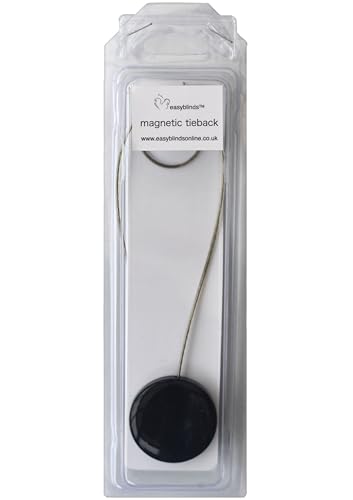 Easyblinds Magnetischer Vorhang-Raffhalter, Schwarz von easyblinds
