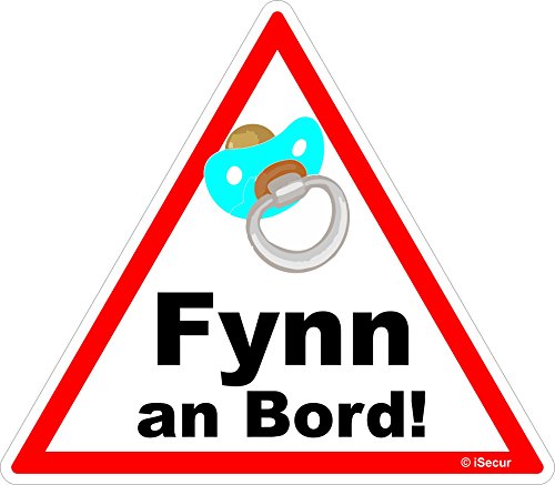 easydruck24de Auto-Aufkleber Baby an Bord, Fynn I kfz444 I 16 x 14 cm groß I Junge Sticker mit Schnuller I Hinweis-Aufkleber Achtung Vorsicht I wetterfest easydruck24de Auto-Aufkleber Baby an Bord, Fynn I kfz444 I 16 x 14 cm groß I Junge Sticker mit Schnuller I Hinweis-Aufkleber Achtung Vorsicht I wetterfest von easydruck24de