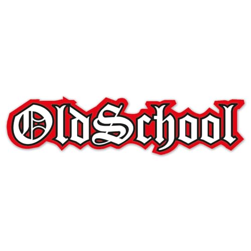 easydruck24de 1 Sticker Oldschool I innenklebend I 15x3 cm I Fenster-Aufkleber I kfz401 von easydruck24de