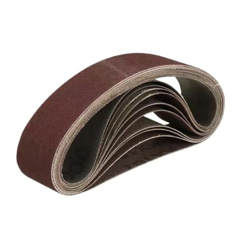 10 Stück 330 x 30 mm Schleifbänder Körnung 40 bis 1000 Holz weiches Metall Polieren Schleifpapier Schleifbänder for Bandschleifer Schleifwerkzeug(40) von easyhaha