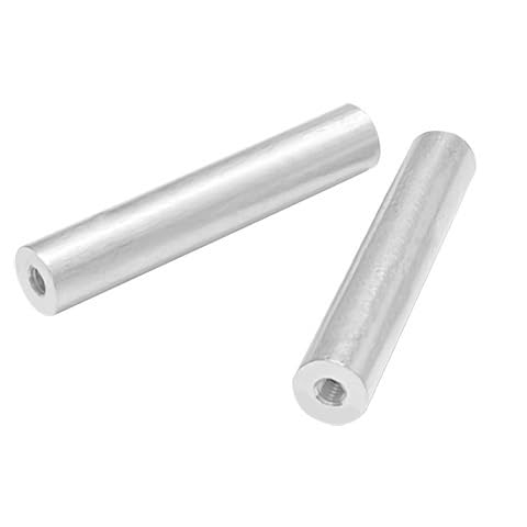 10 Stück lange Stangenmuttern M4 x 10,5 mm, Aluminium-Verlängerungen Innengewinde Außendurchmesser 10 mm, Aluminium-Verlängerungsmuttern L33 55 91,5 mm(10 * 33mm) von easyhaha