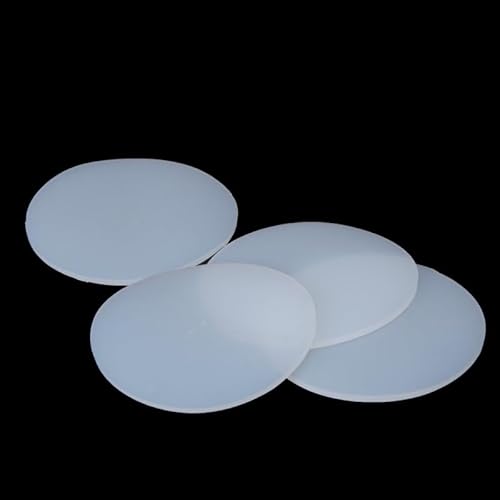 Easyhaha 10 Stücke weiß durchscheinend solide runde Silikonkautschukplatte Dichtung(12MM*3MM) von easyhaha