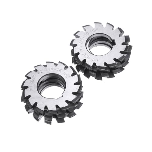 8 Stück Nr. 1–Nr. 8 HSS Zahnradfräser Verzahnungswerkzeuge M0,4/M0,5/M0,6/M0,7/M0,8/M1/M1,25/M1,5/M2/M3/M4 Modul PA20 Grad (Size : M1.0 8PCS NO.1-NO.8) von easyhaha