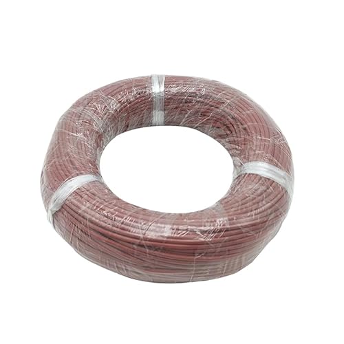 Heizkabel für Fußboden aus Kohlefaser 6K 67 Ohm Infrarot-Fußbodenheizung aus Silikonkautschuk Kabel für Warmboden (50 m) von easyhaha