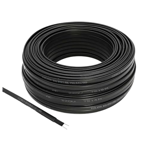 Self Regulating Heating Cable 220V 230V 240V To Prevent Pipeline Icing And Tracing System Defrost Snow Melting (50M) von easyhaha