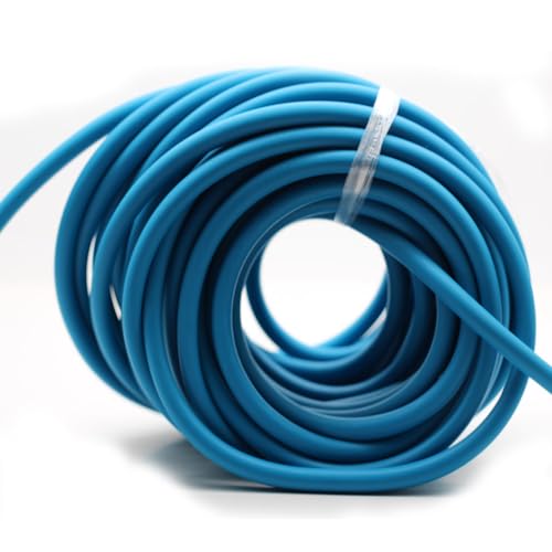 easyhaha 10M Resistance Band Size 3060 3070 4070 Natural Rubber Band Latex Tube Pull Rope Tourniquet Rope Exercise Bands (Color : 4070 Blue 10M) von easyhaha